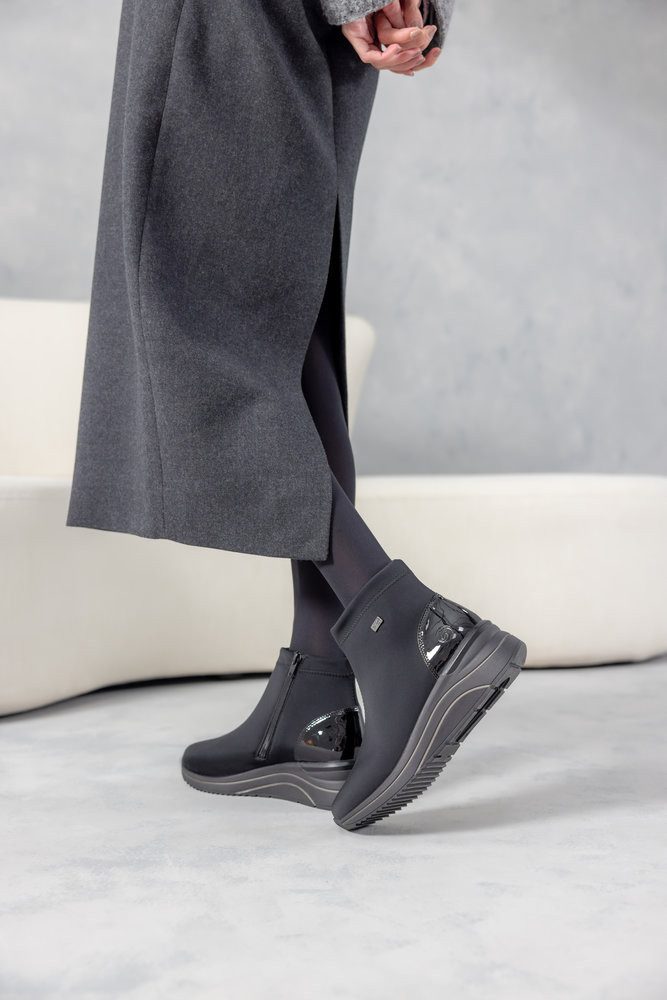 Remonte Keilstiefelette Reißverschluss-Boots mit wasserabweisender TEX-Membrane