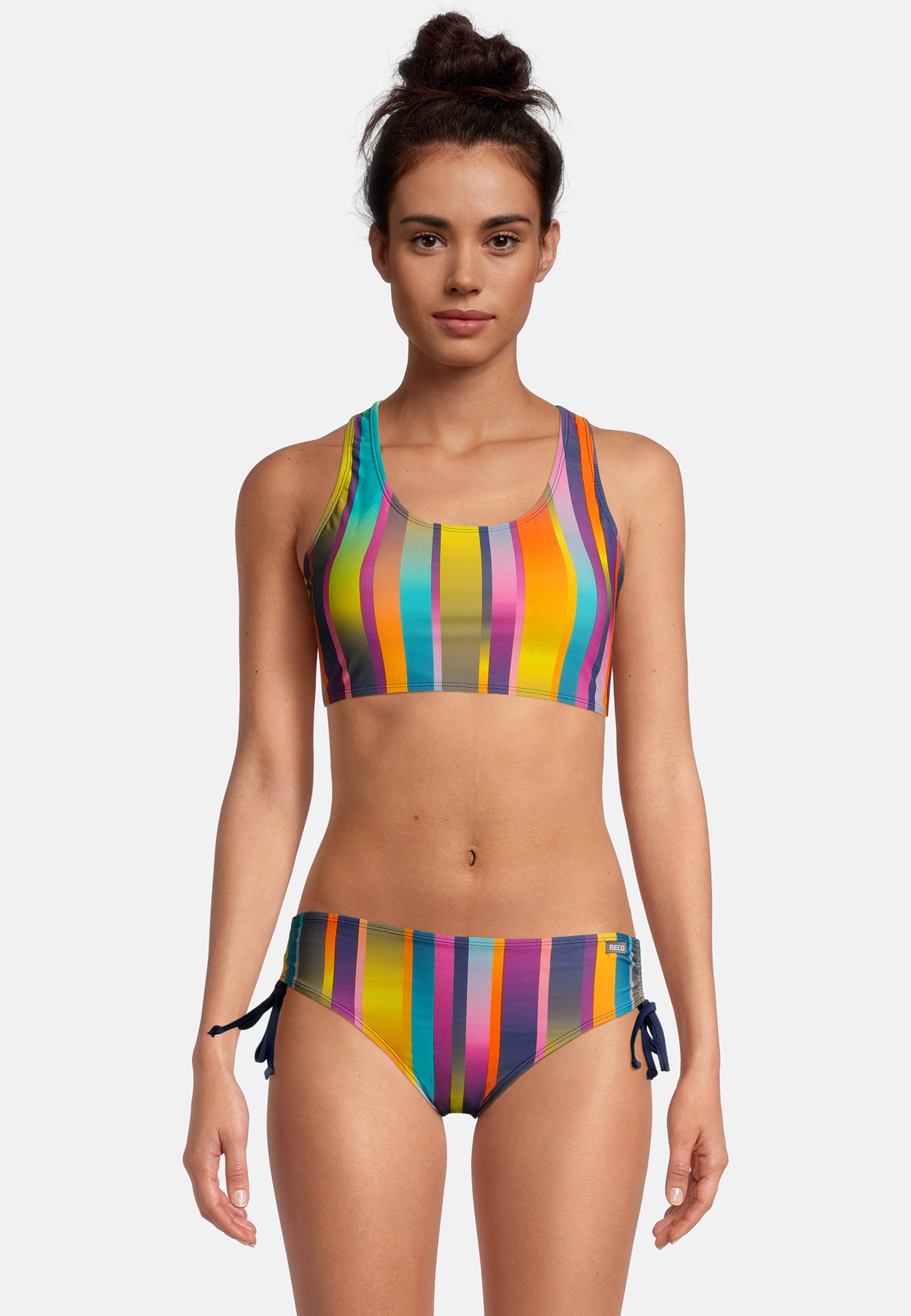 Beco Beermann Triangel-Bikini-Top Summer Stripes, mit flexibler Rückenschnürung