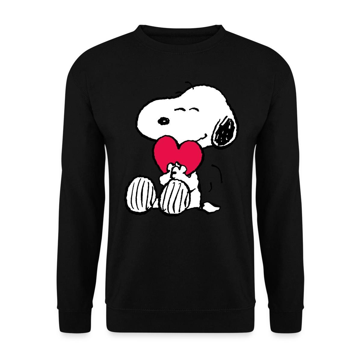 Spreadshirt Sweatshirt Peanuts Snoopy Herz Love Geschenk Unisex Pullover (1-tlg)