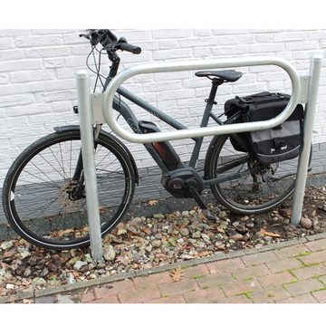 TRUTZHOLM Fahrradständer 2x Fahrrad Anlehnbügel mit Mittelrahmen zum Einbetonieren feuerverzink