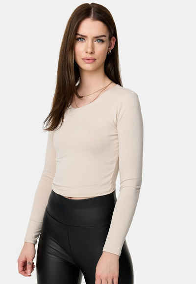 Worldclassca Longsleeve Worldclassca Longsleeve Basic Shirt Uni Crop T-Shirt Langarm Rundhals