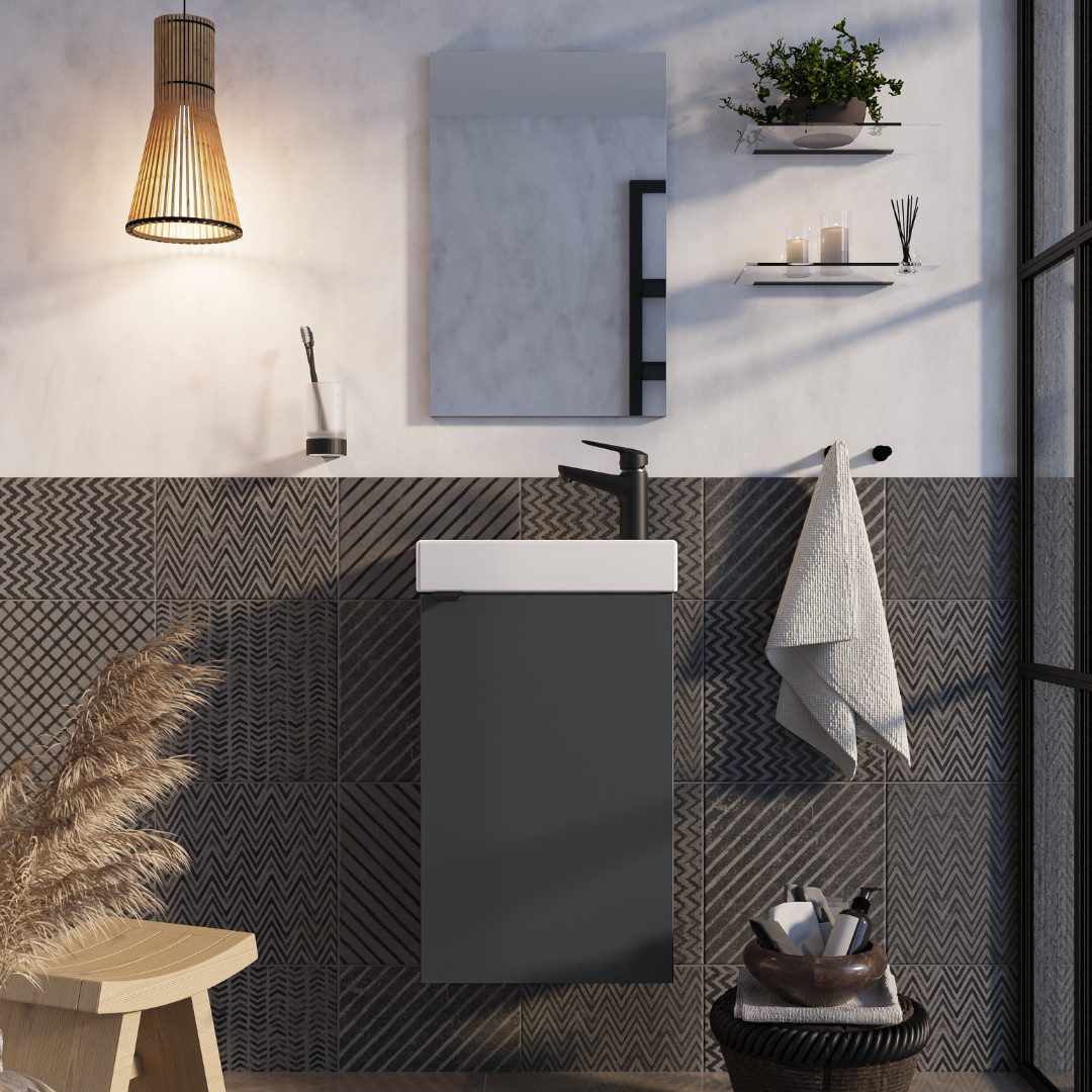 welltime Badmöbel-Set Badmöbel-Set Gesa, Schrank mit Waschbecken und Spiege günstig online kaufen