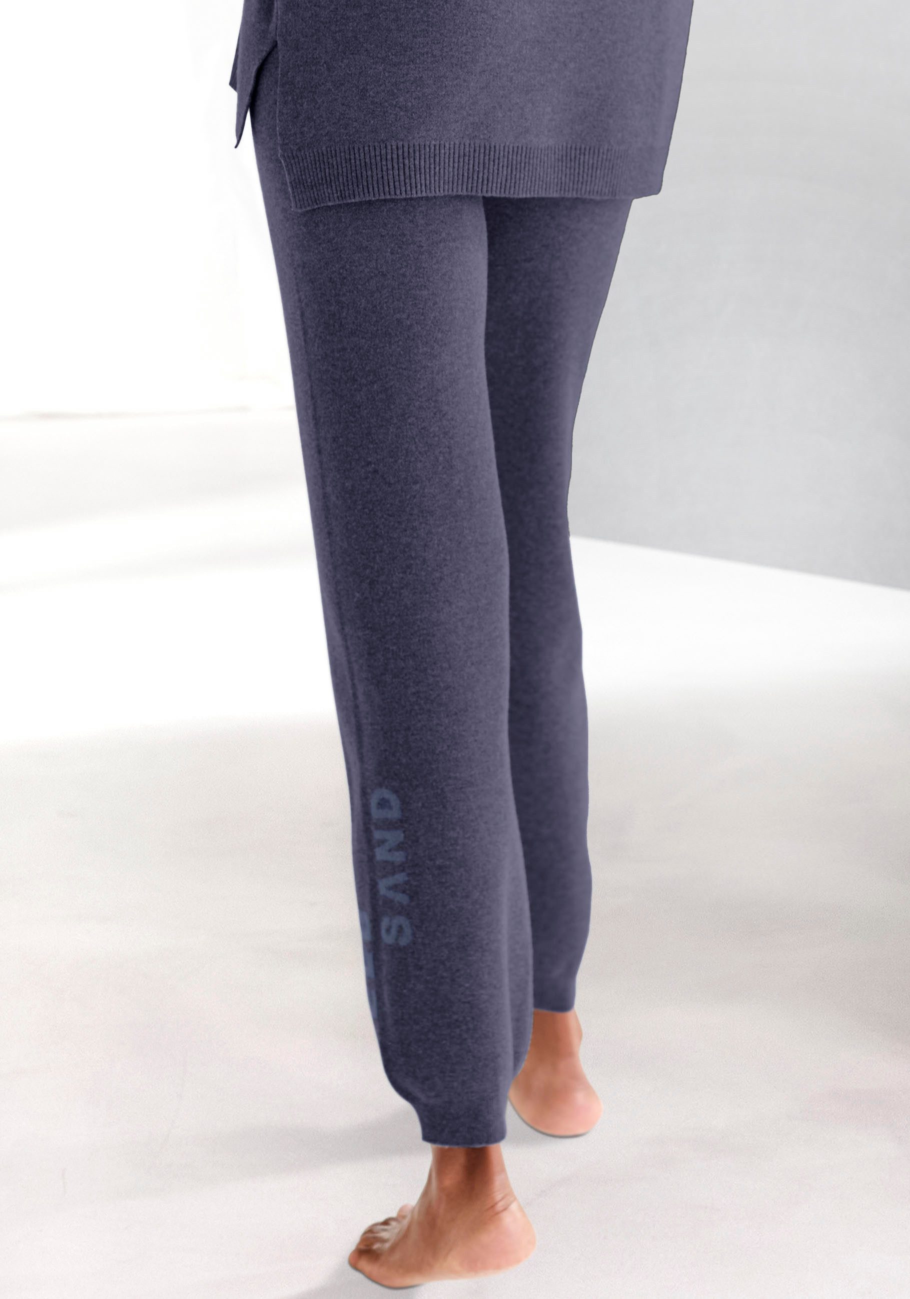 Elbsand Strickhose mit eingestricktem Logo, aus hochwertigen Feinstrick, Loungewear