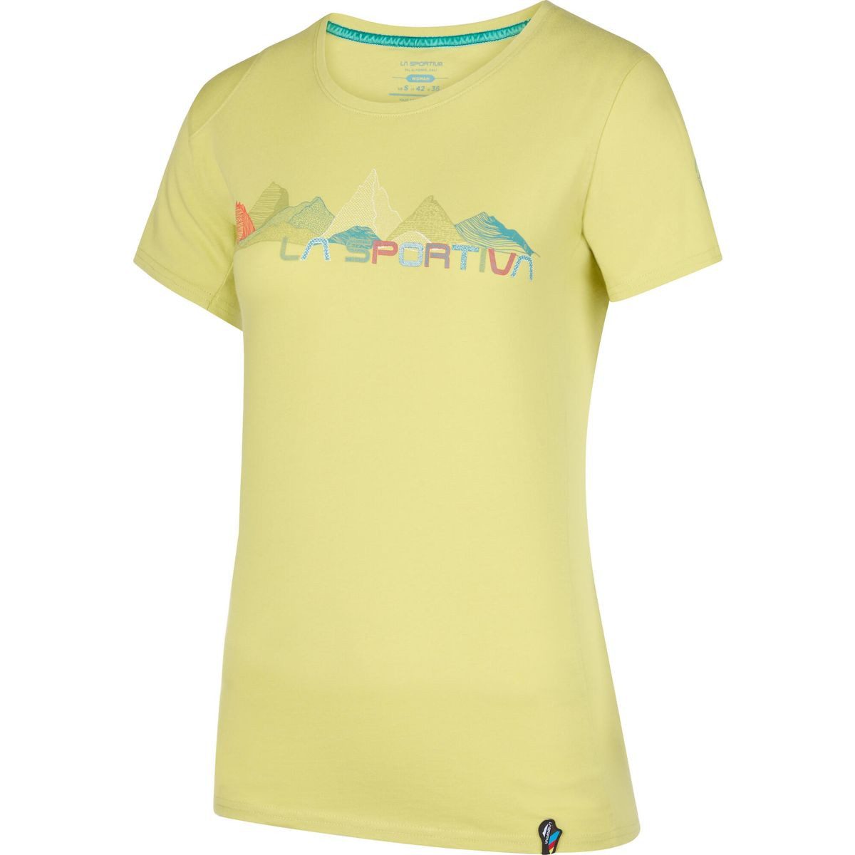 La Sportiva Kurzarmshirt Peaks T-shirt Women Das Peaks T-Shirt ist genauso essentiell wie die Berge, die als