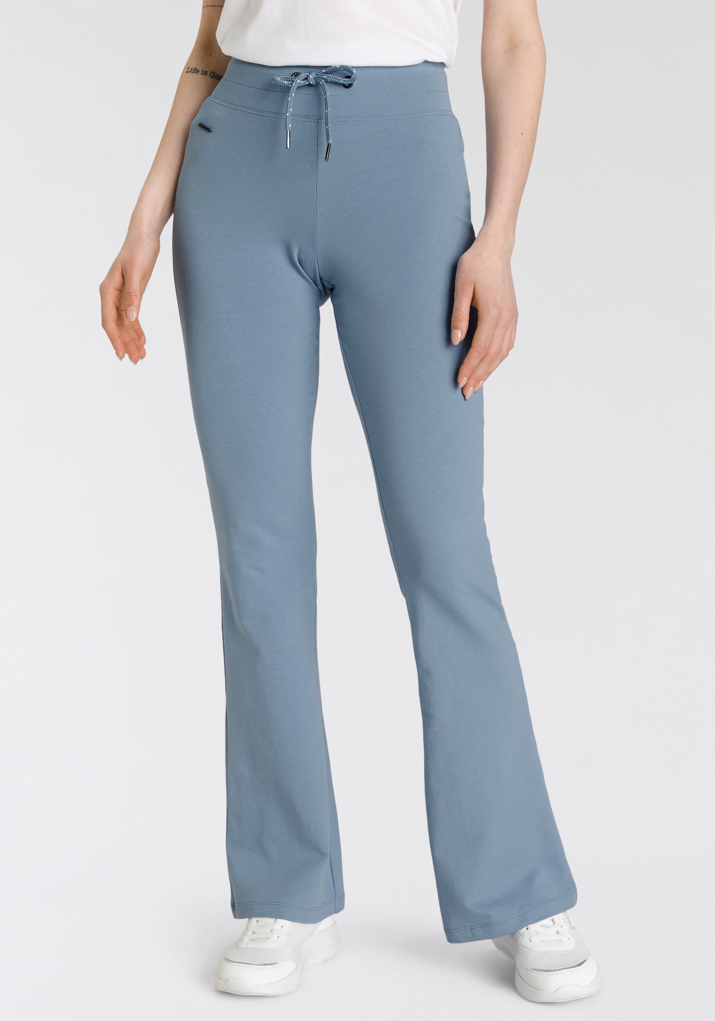 - Jazzpants Bootcut-Style Bund & NEUE Elastischem blau KOLLEKTION im mit Tunnelzug KangaROOS