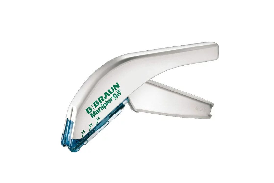B. Braun Handtacker Manipler® AZ Einweg-Hautklammergerät, Vielseitig einsetzbar, 35 sterile Hautklammern