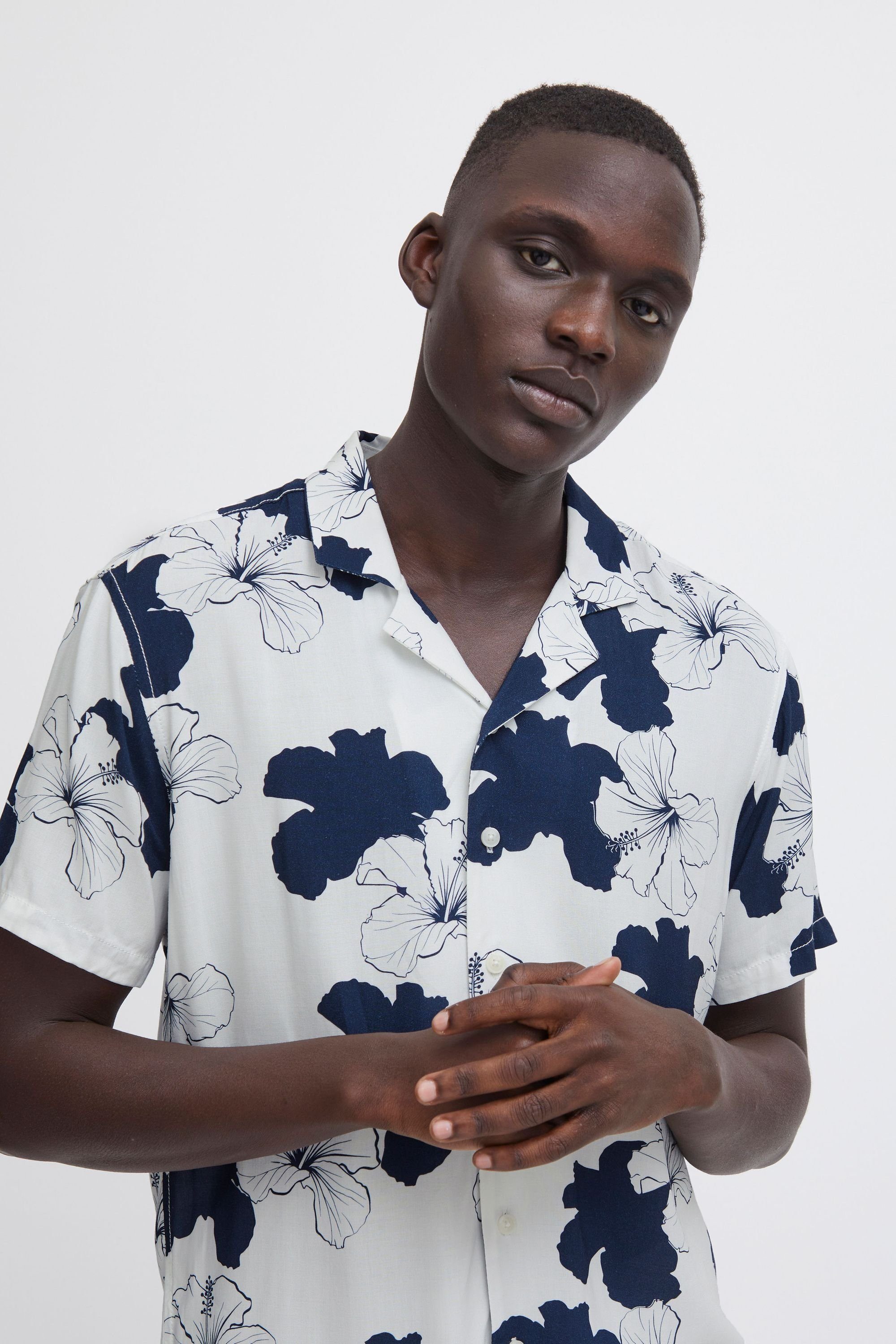 Blend Kurzarmhemd BHShirt Lässiges florales Kurzarmhemd