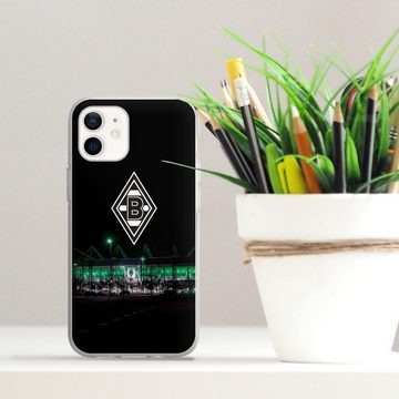 DeinDesign Handyhülle Borussia Mönchengladbach Offizielles Lizenzprodukt Stadion, Apple iPhone 12 Silikon Hülle Bumper Case Handy Schutzhülle