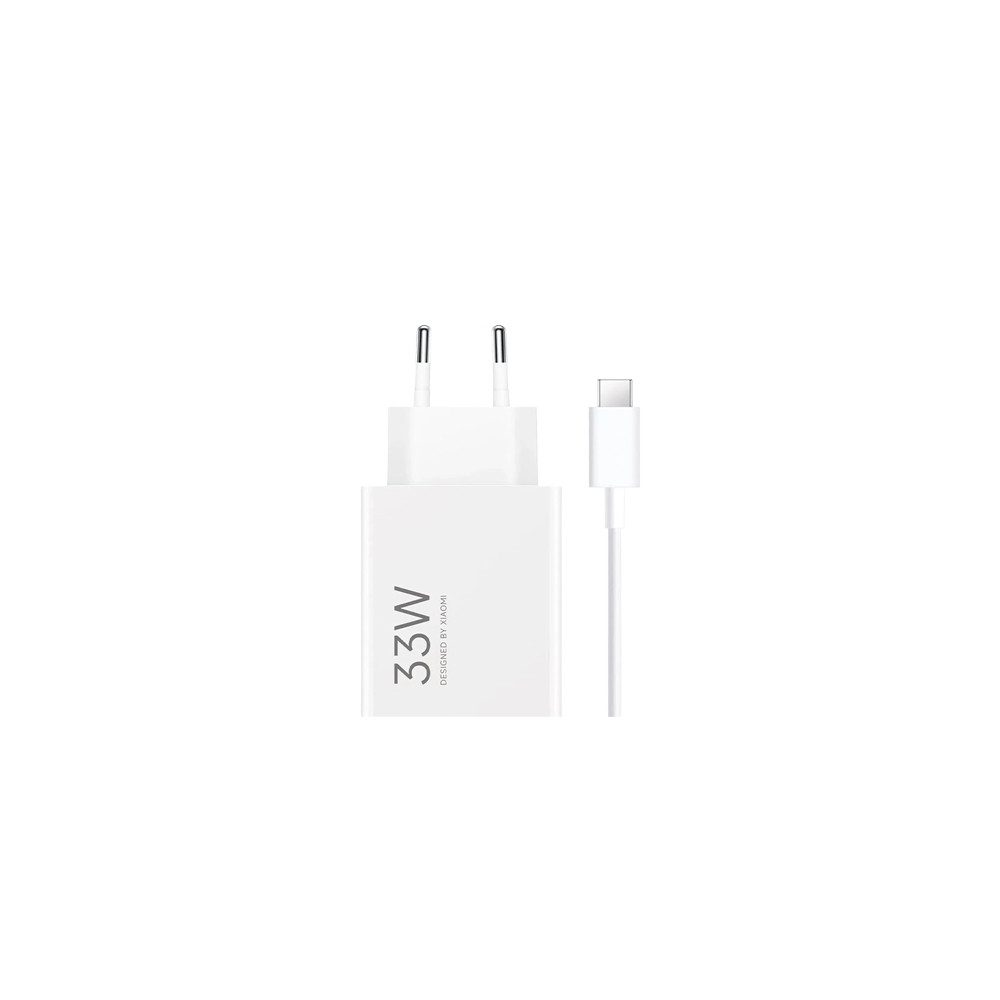 Xiaomi Xiaomi 33W USB A Ladegerät mit 3A USB C Kabel Weiß Smartphone-Ladegerät