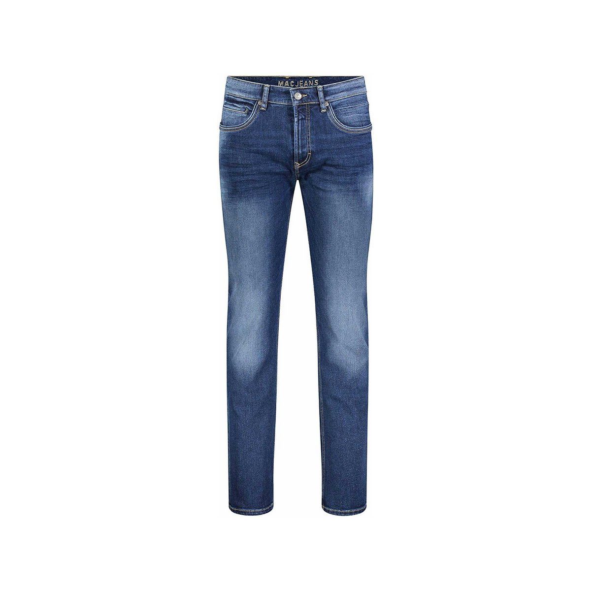 Straight-Jeans straight (1-tlg) blau fit MAC
