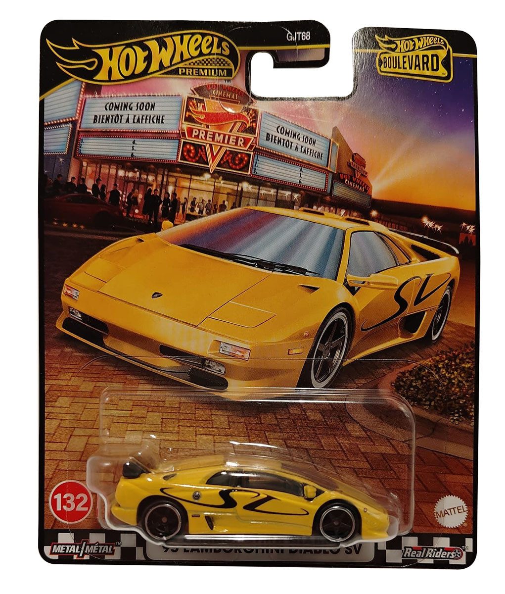 Hot Wheels Spielzeug-Auto Hot Wheels Boulevard ’95 Lamborghini Diablo SV 1:64 Die-Cast Fahrzeug
