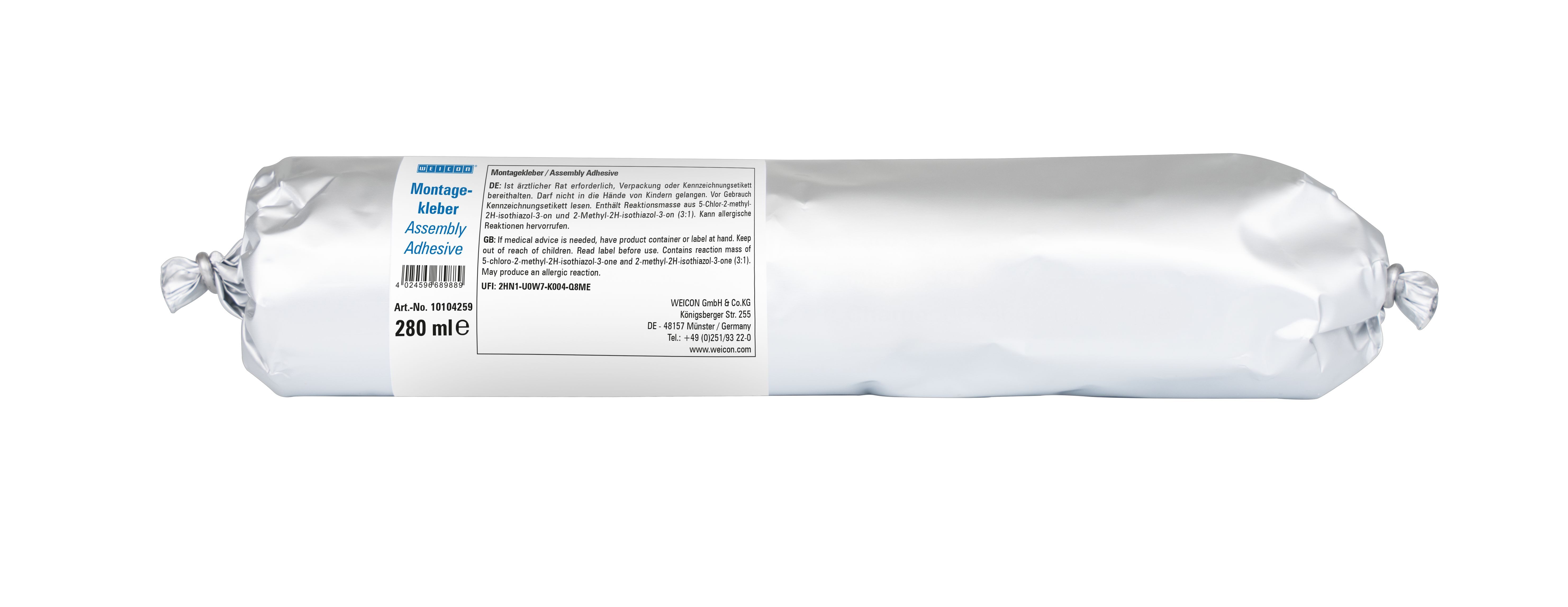 WEICON Klebstoff Green Tube Flex Монтажный клей, (Kartusche, 1-tlg), haftstarker Universalklebstoff für Innen und Außen