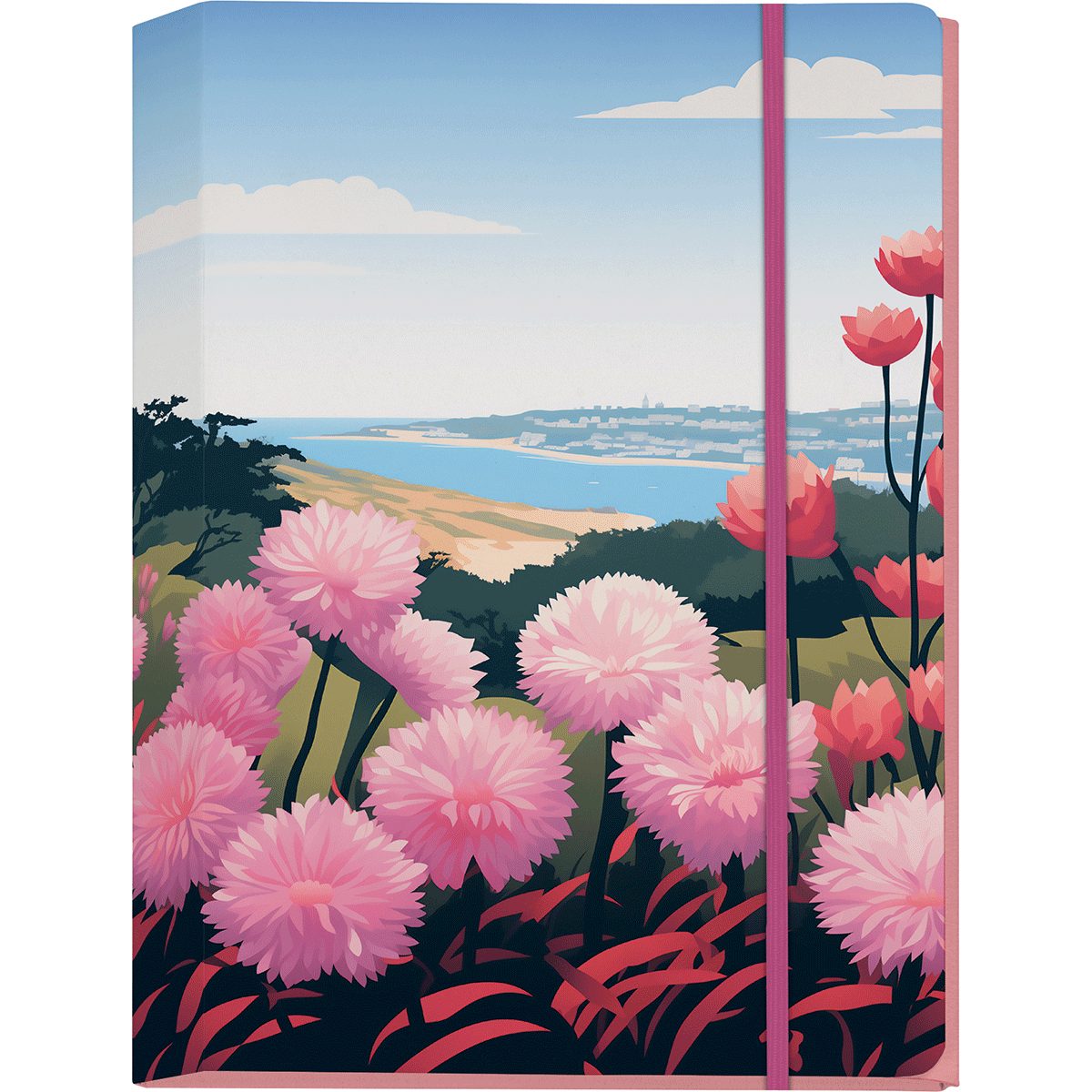 Gerstenberg Verlag Schreibtischunterlage Sammelmappe Gärten von Cornwall.