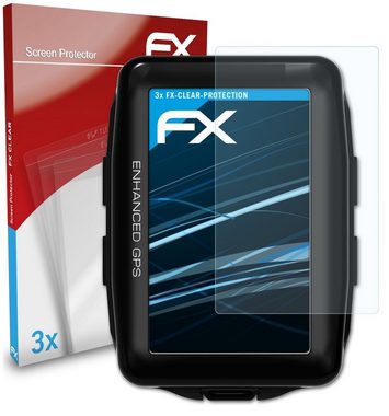 atFoliX Schutzfolie Displayschutz für Lezyne Mega XL GPS, (3 Folien), Ultraklar und hartbeschichtet