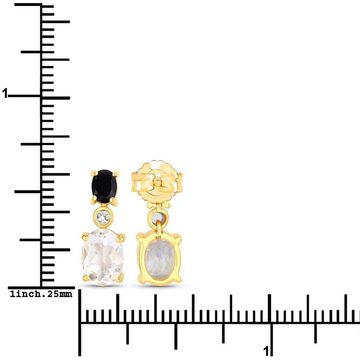 Rafaela Donata Paar Ohrhänger gelbgold, aus Sterling Silber