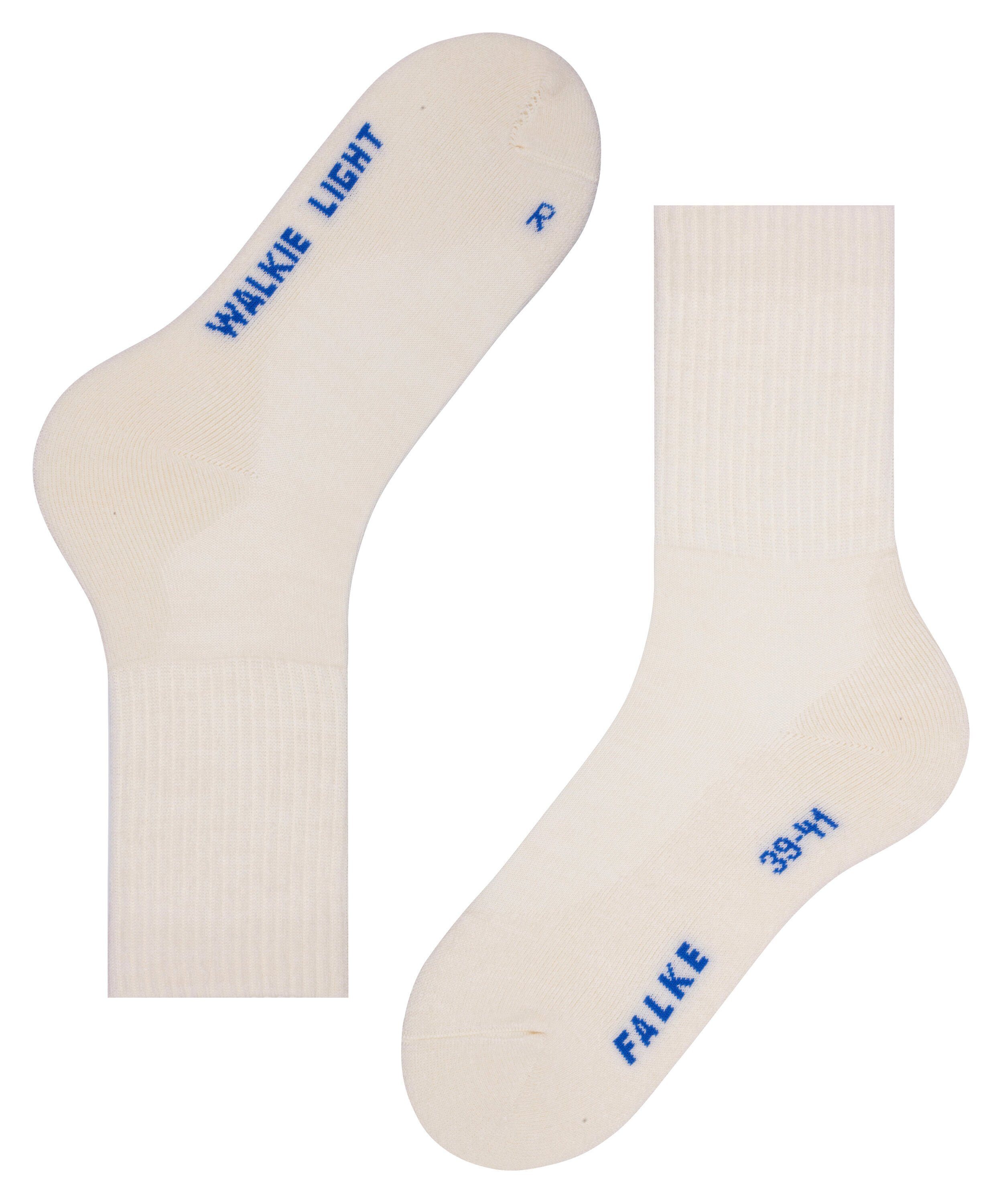 Light (2060) Socken (1-Paar) FALKE woolwhite Walkie
