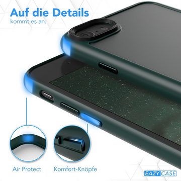 EAZY CASE Handyhülle Outdoor Case für iPhone SE 2022/2020 & iPhone 8/7 4,7 Zoll, Slim Cover Durchsichtig Robust Back Cover stoßfest Grün / Nachtgrün