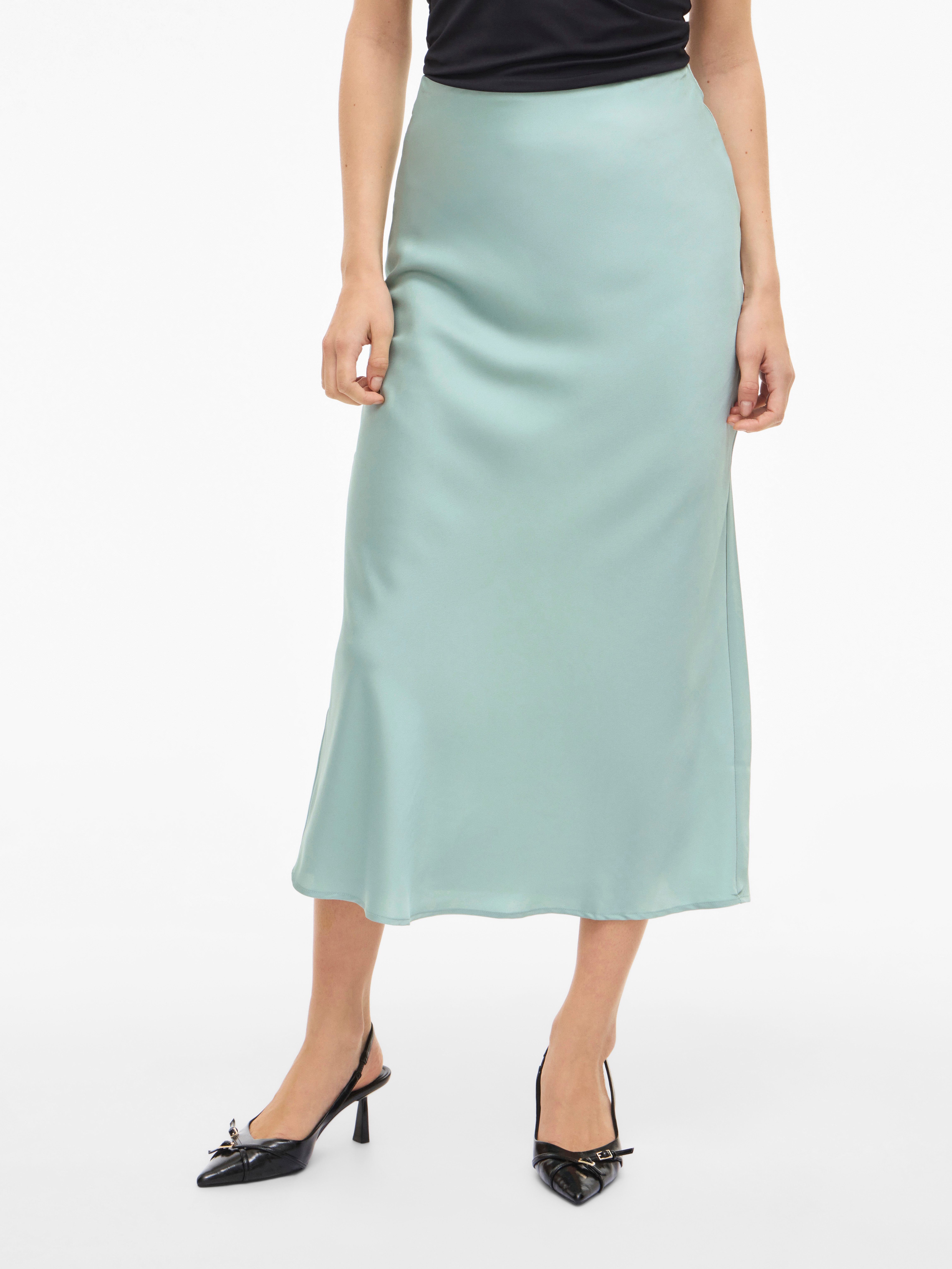 Vila Maxirock VIELLETTE HW LONG SKIRT - NOOS Kunstfaser