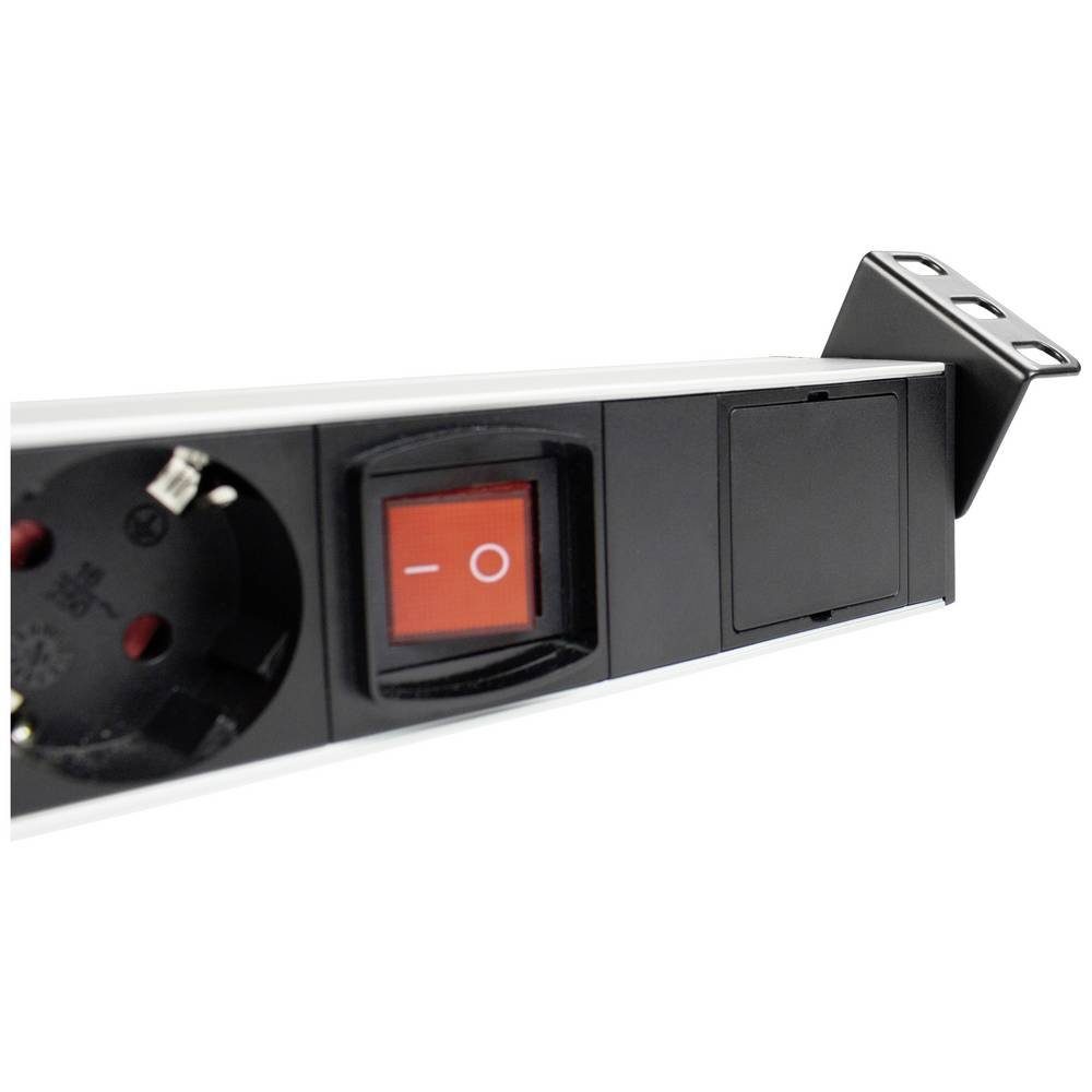as - Schwabe Multi-Winkel Steckdosenleiste 7-fach, 19“ RACK 18195 Steckdosenleiste, mit Schalter – Bild 5 von 5