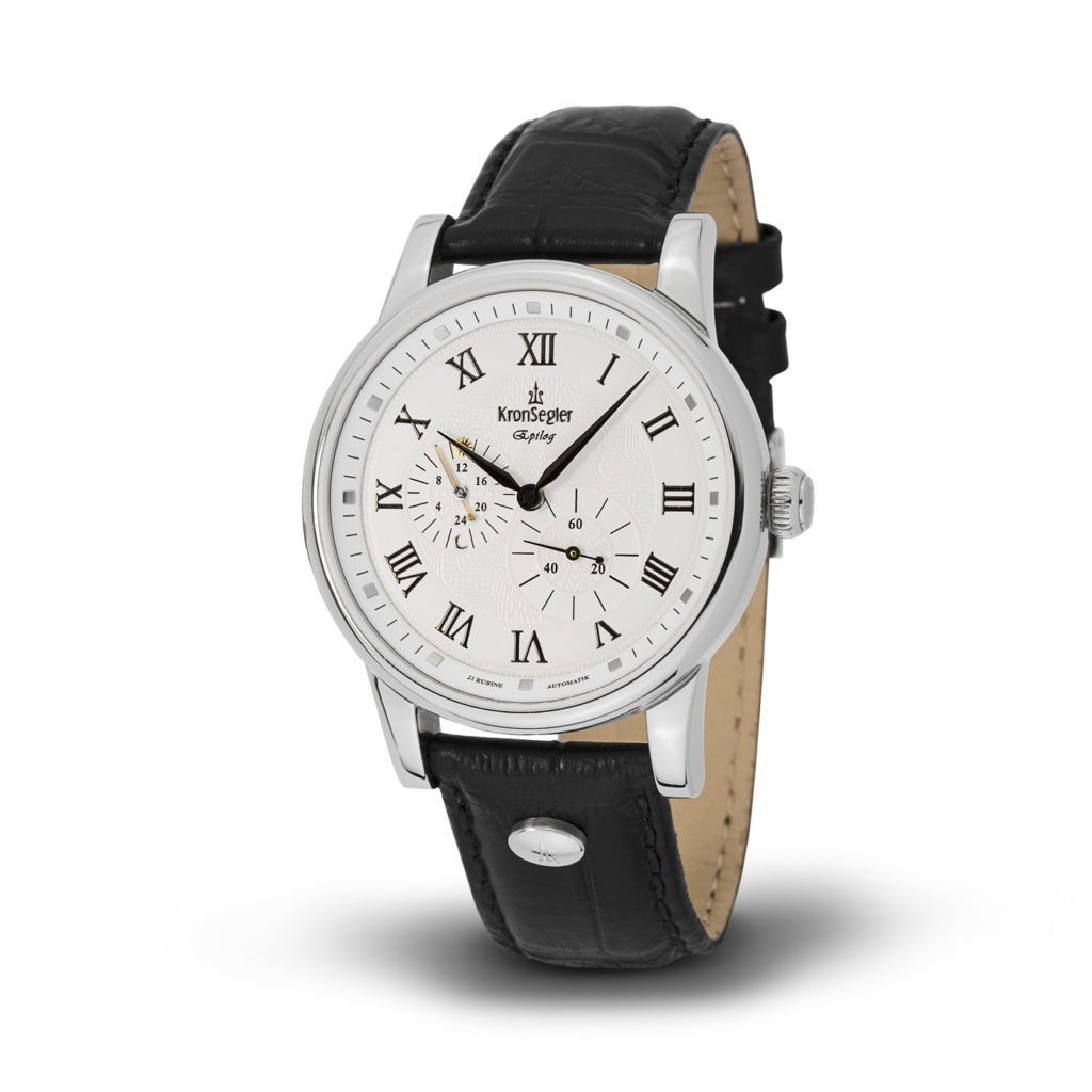 Kronsegler Automatikuhr Epilog, mit Ornament-Zifferblatt