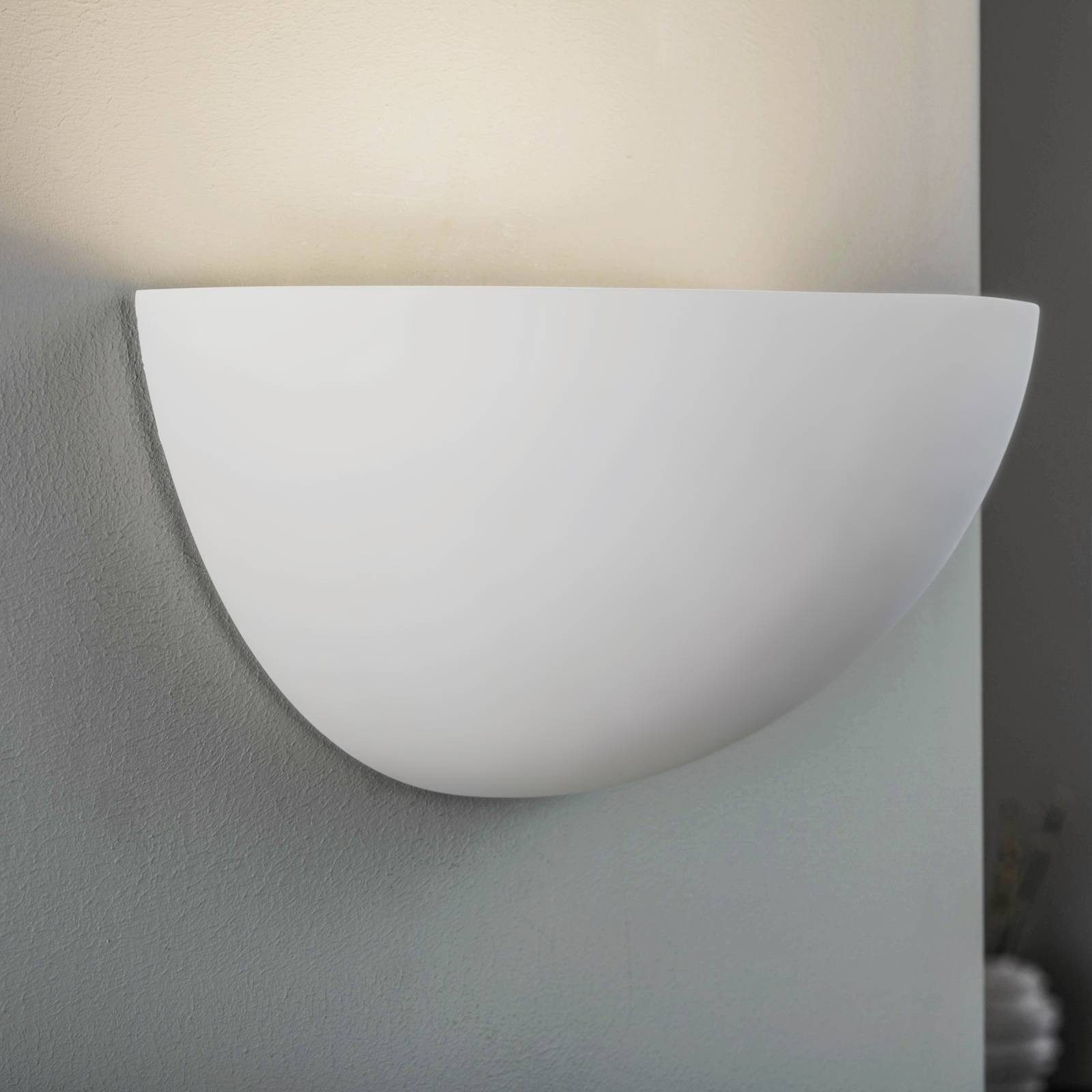 Lindby Wandleuchte Pascali, Gips Weiß IP20, 1 x 10 W LED günstig online kaufen