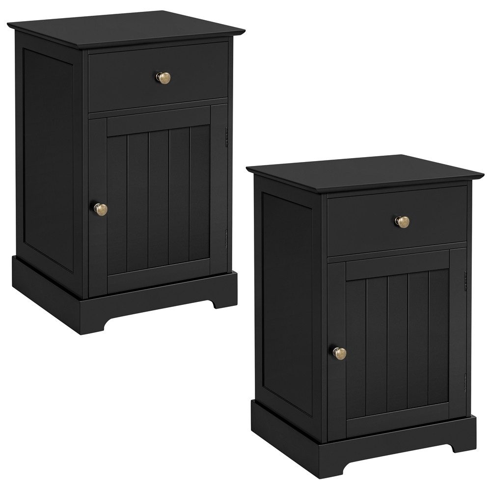 Yaheetech Nachtschrank Nachttisch 40x35x60 cm (2-St) Nachtkommode Beistellt günstig online kaufen