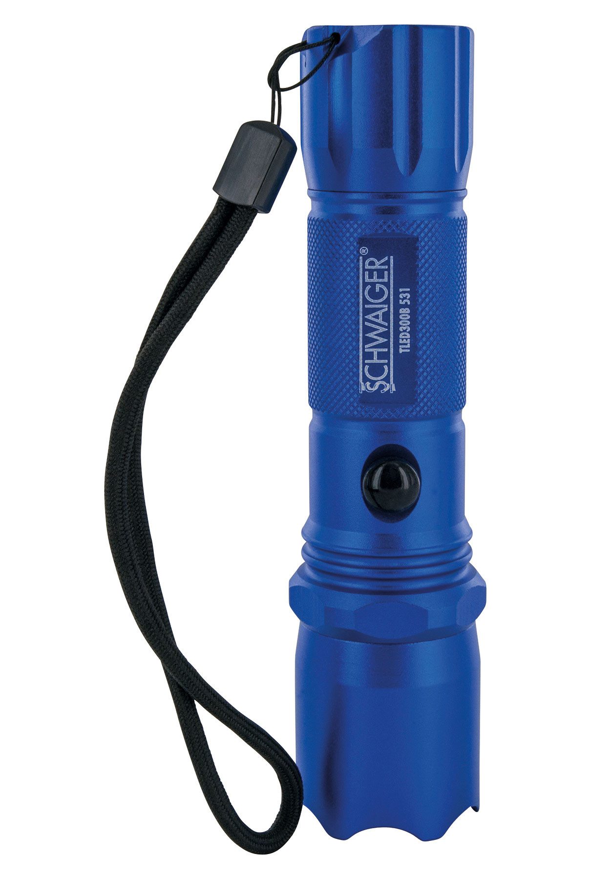 Schwaiger LED Taschenlampe TLED300B 531 (1-St., schlagfest, spritzwassergeschützt), mit Handschlaufe