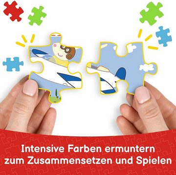 Trefl Puzzle Trefl, Puzzle, Ferienerinnerungen, von 12 bis 24 Teilen, 4 Sets, Peppa Pig, Puzzleteile