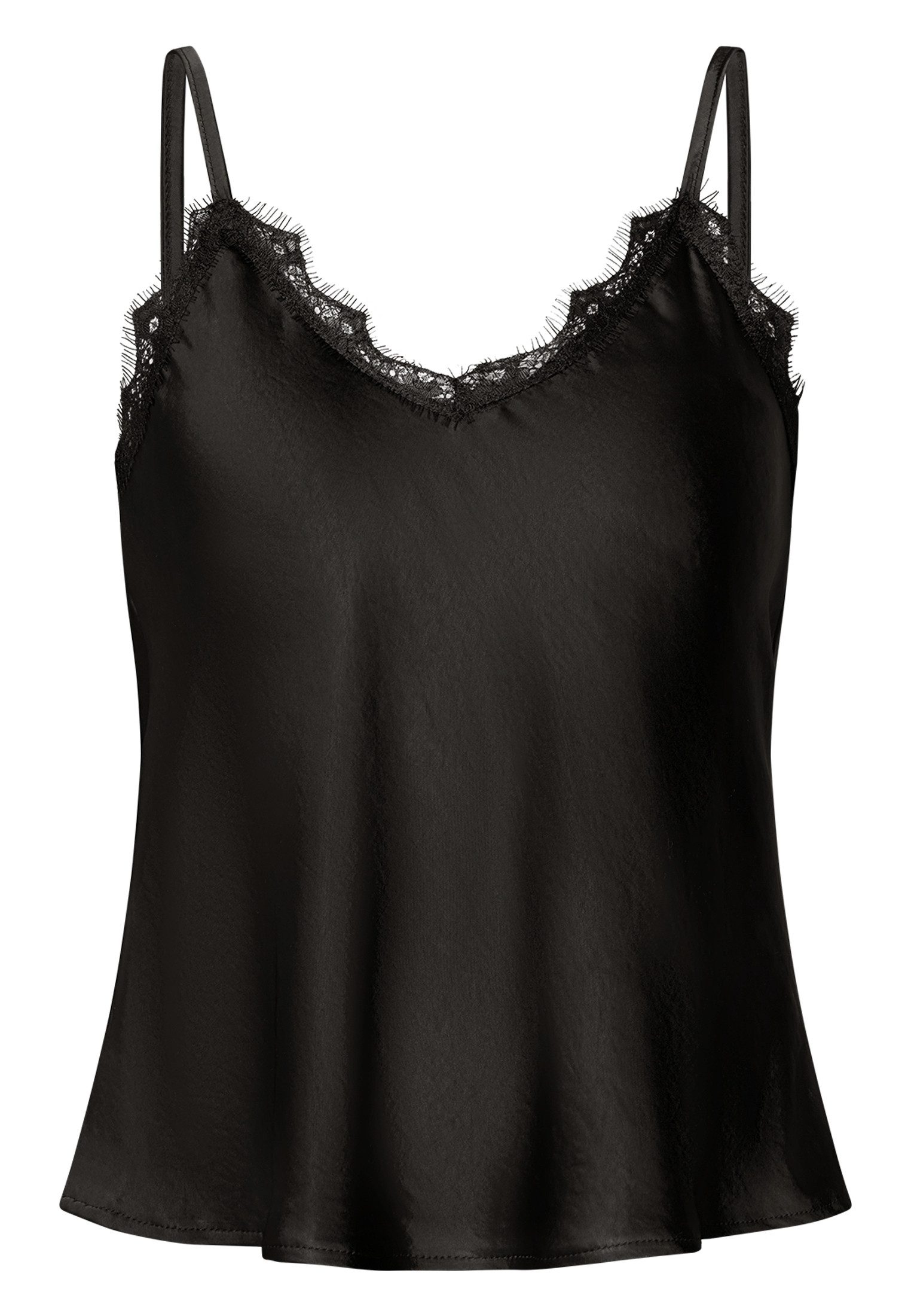 Zero T-Shirt Damen mit Spitze (1-tlg) Plain/ohne Details