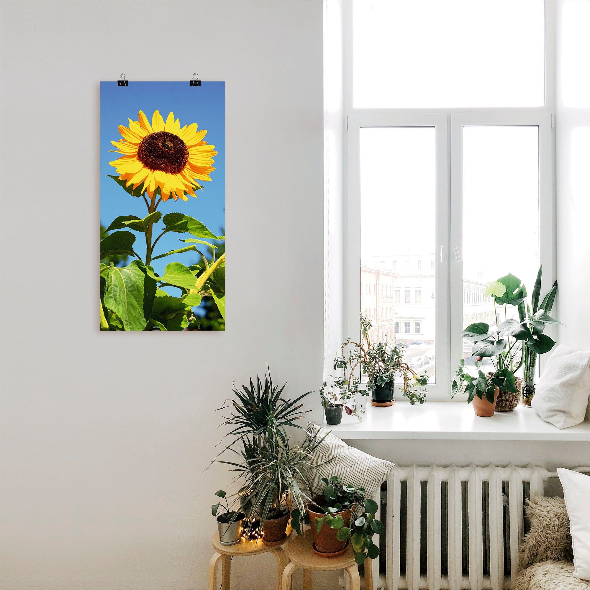Sonnenblume Kreative Wandaufkleber Wandbilder Schlafzimmer Wohnzimmer Dekoration 