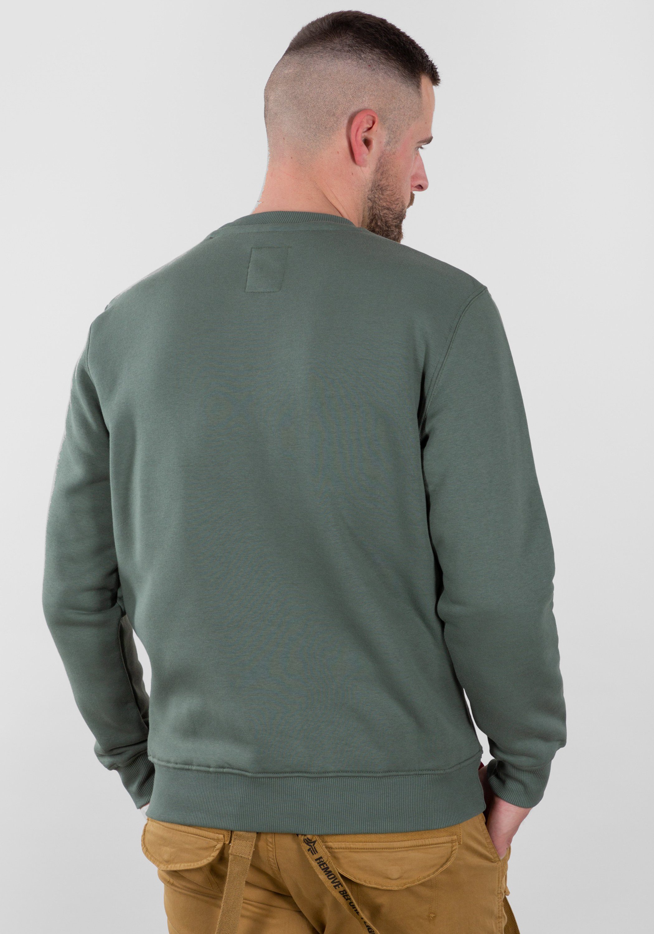 Alpha Alpha Industries Sweatshirts green Logo Industries vintage Sweater Sweater - Men Basic Small