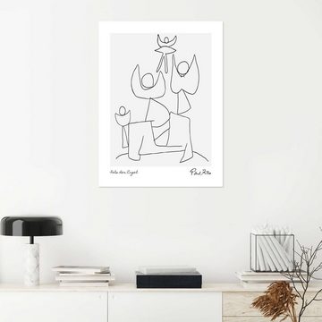 Posterlounge Poster Paul Klee, Fels der Engel, Wohnzimmer Minimalistisch Illustration