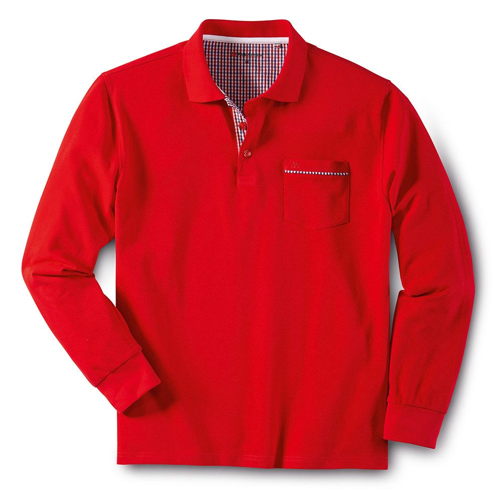 Langarm-Poloshirt