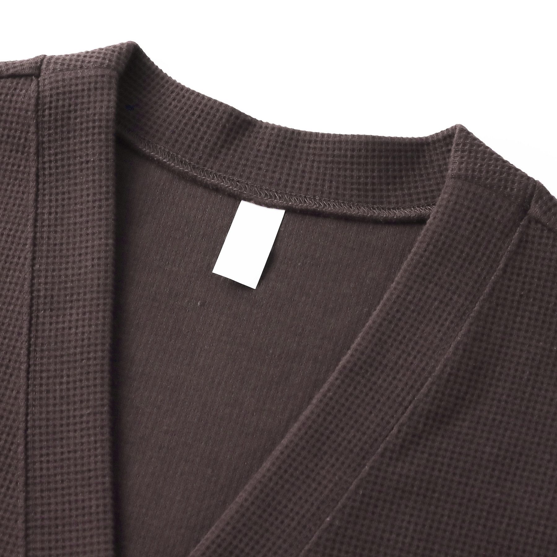 Allthemen Strickweste Herren ärmellose Strickweste mit V-Ausschnitt Waffelmuster, Taschen – Bild 3 von 5