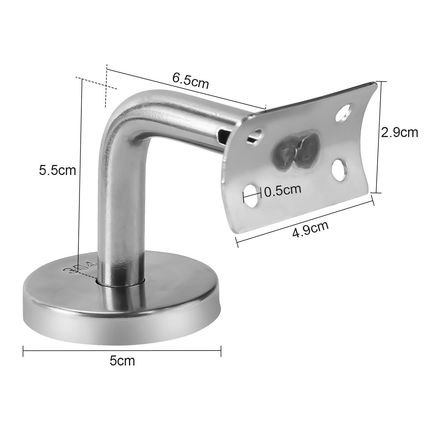 Clanmacy Treppengeländer Handlaufträger 20x Handlaufhalter Edelstahl günstig online kaufen