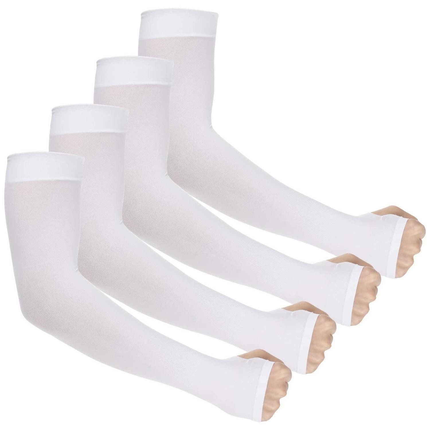 LuxusKollektion Armlinge UV Sonnenschutz Armlinge UPF 50+ Weiß