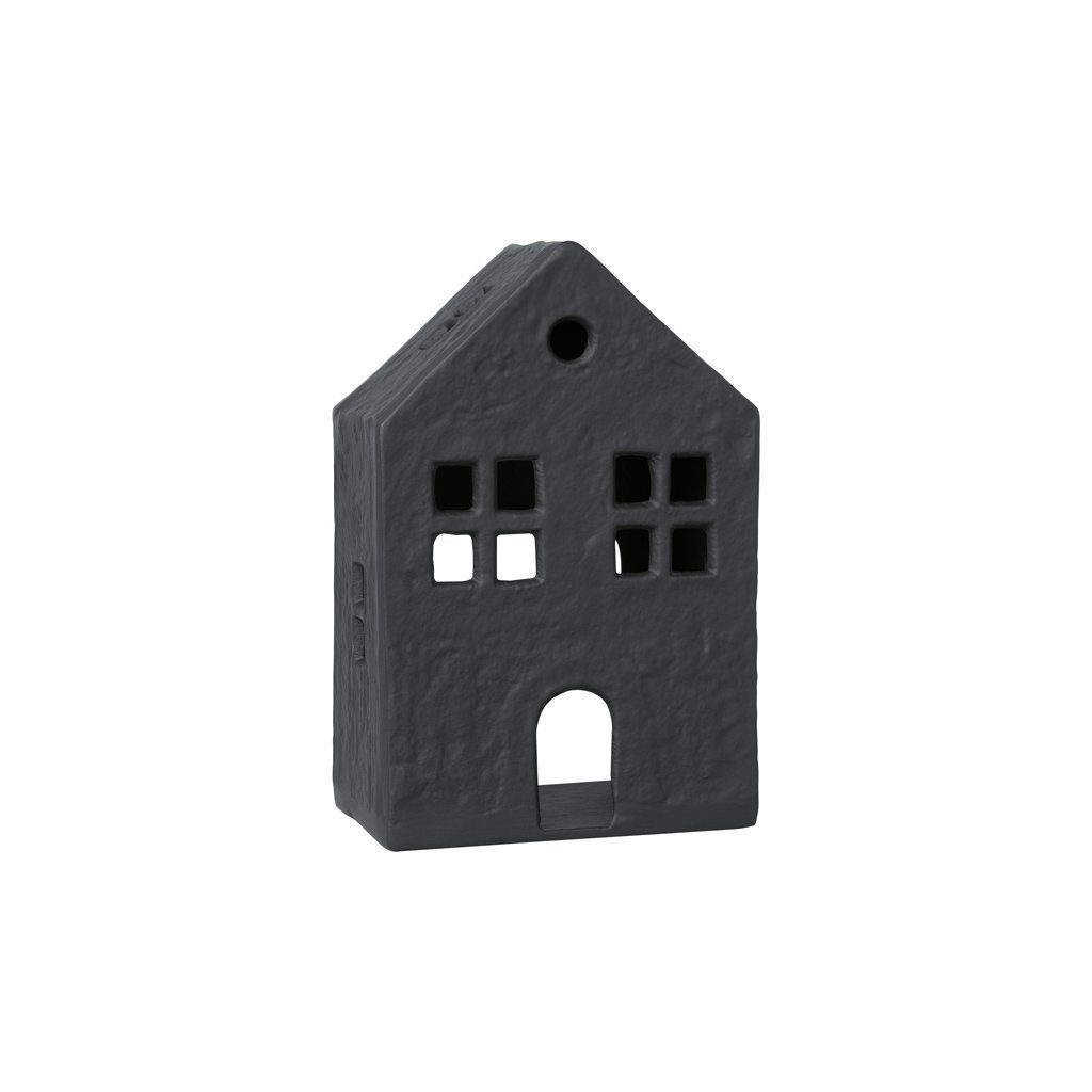 Villeroy & Boch Dekofigur Black XMAS Windlicht Haus schwarz 12x7x19cm