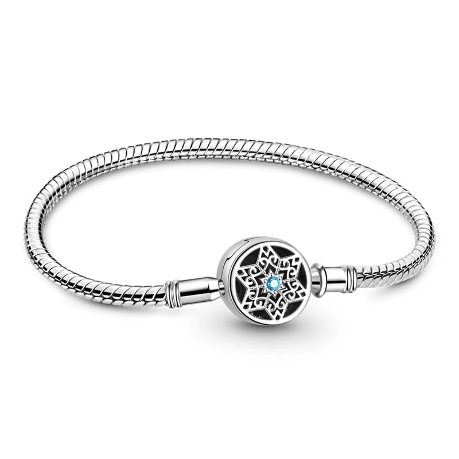 Gnoce Perlenarmband Gnoce Armband Stern GYB154-19 Edelstahl/Silber