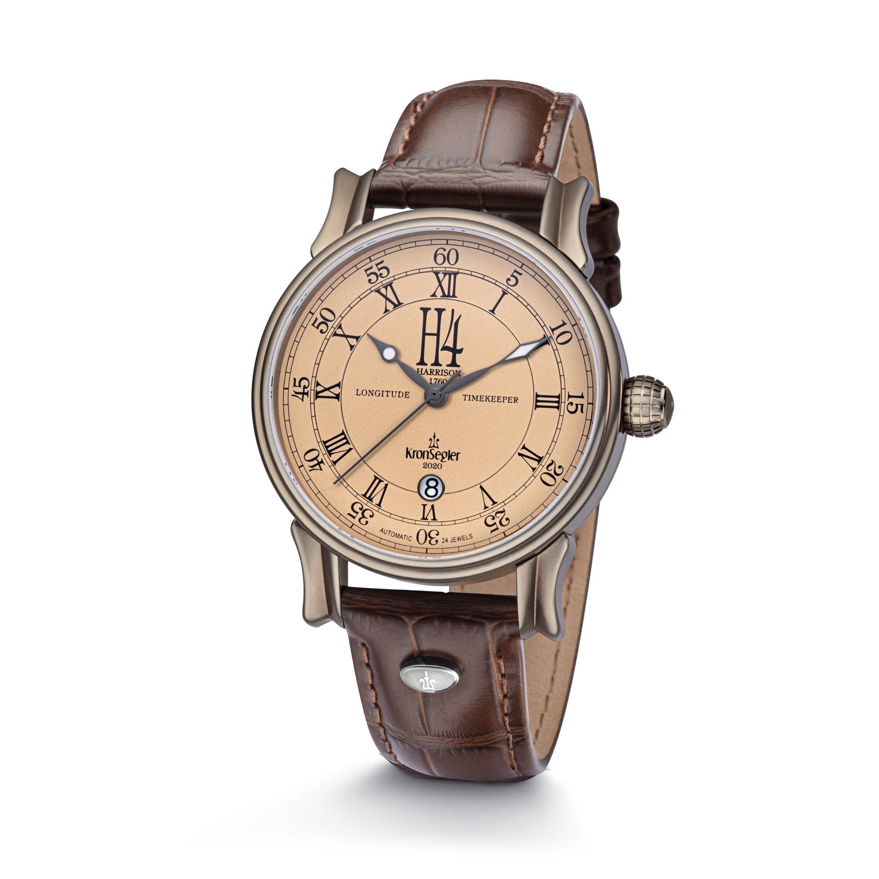 Kronsegler Automatikuhr H4 Longitude Timekeeper Herrenuhr mit Lederband günstig online kaufen