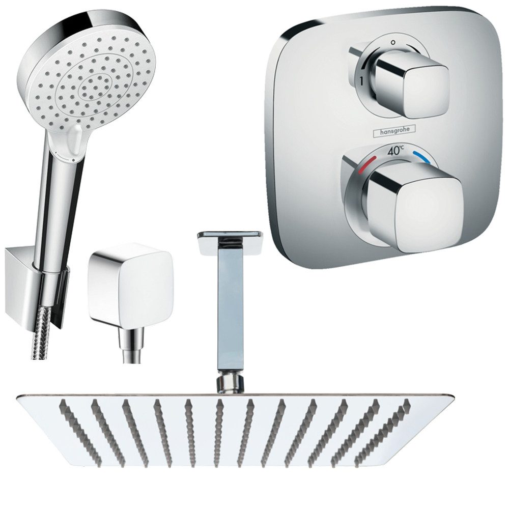 Hansgrohe und Jowi Duscharmatur Ecostat E Thermostat, Unterputz Duschsystem günstig online kaufen