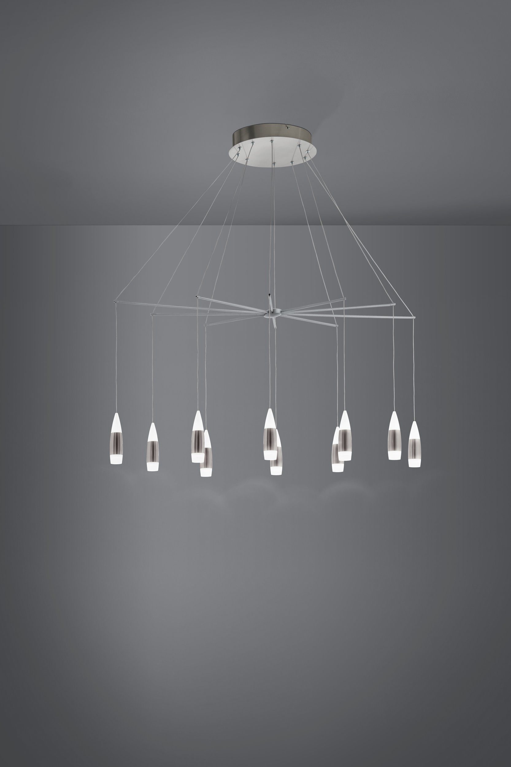 EGLO LED-Hängeleuchte Santiga, Leuchtmittel inklusive, LED Pendelleuchte dimmbar 135cm 7800lm 3000K - Santiga