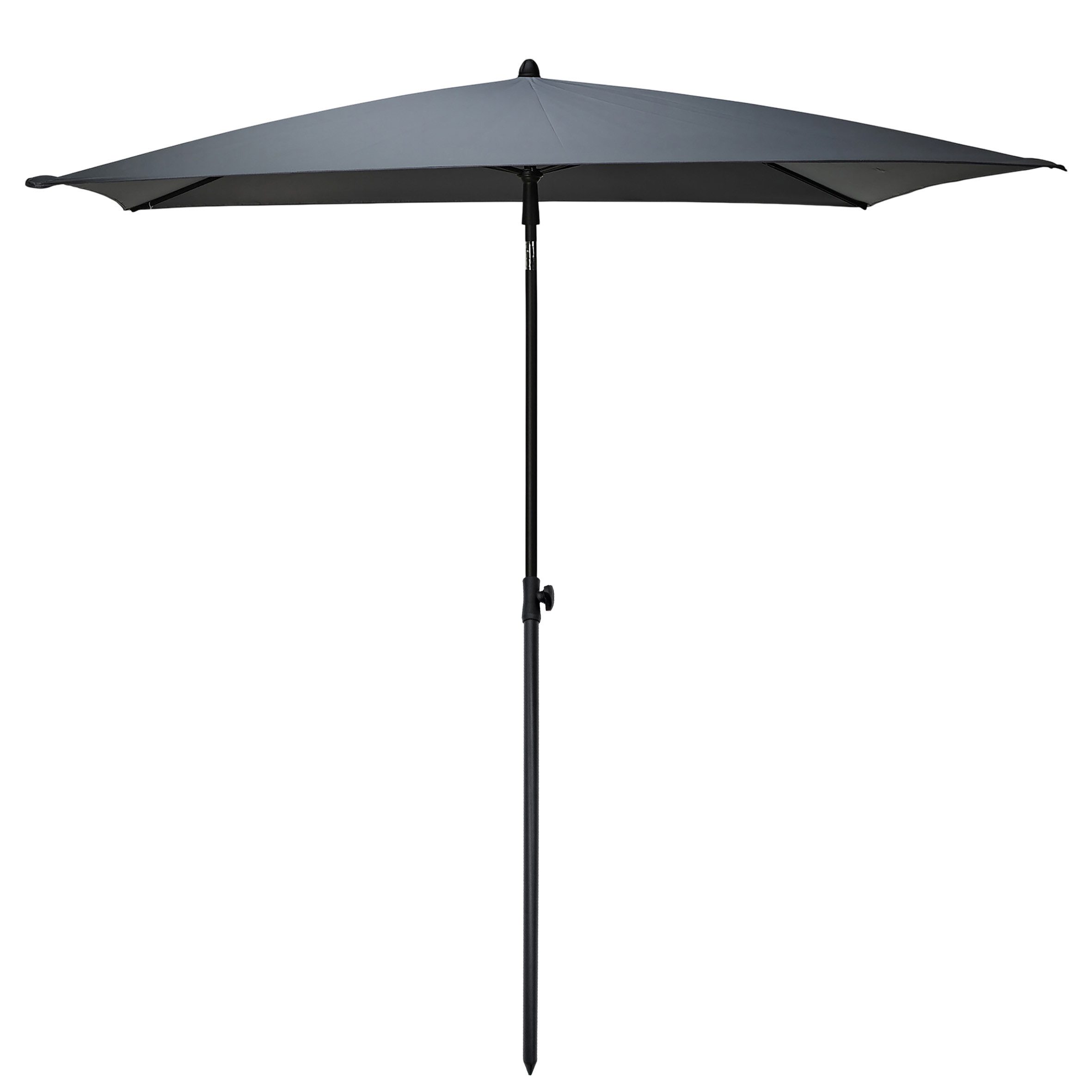 Spetebo Sonnenschirm Balkon Sonnenschirm grau mit Knickgelenk, LxB: 240x125 cm, Anzahl, Stück, mit Knickgelenk