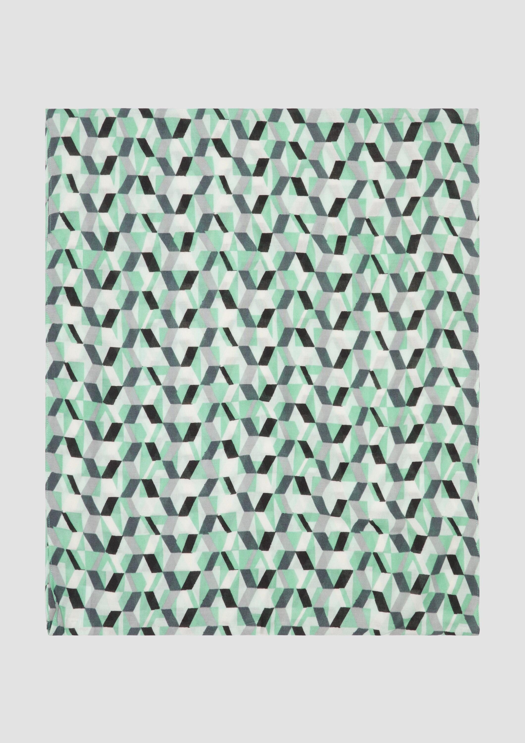 s.Oliver Loop Snood, Loop-Schal mit All-over-Grafikprint