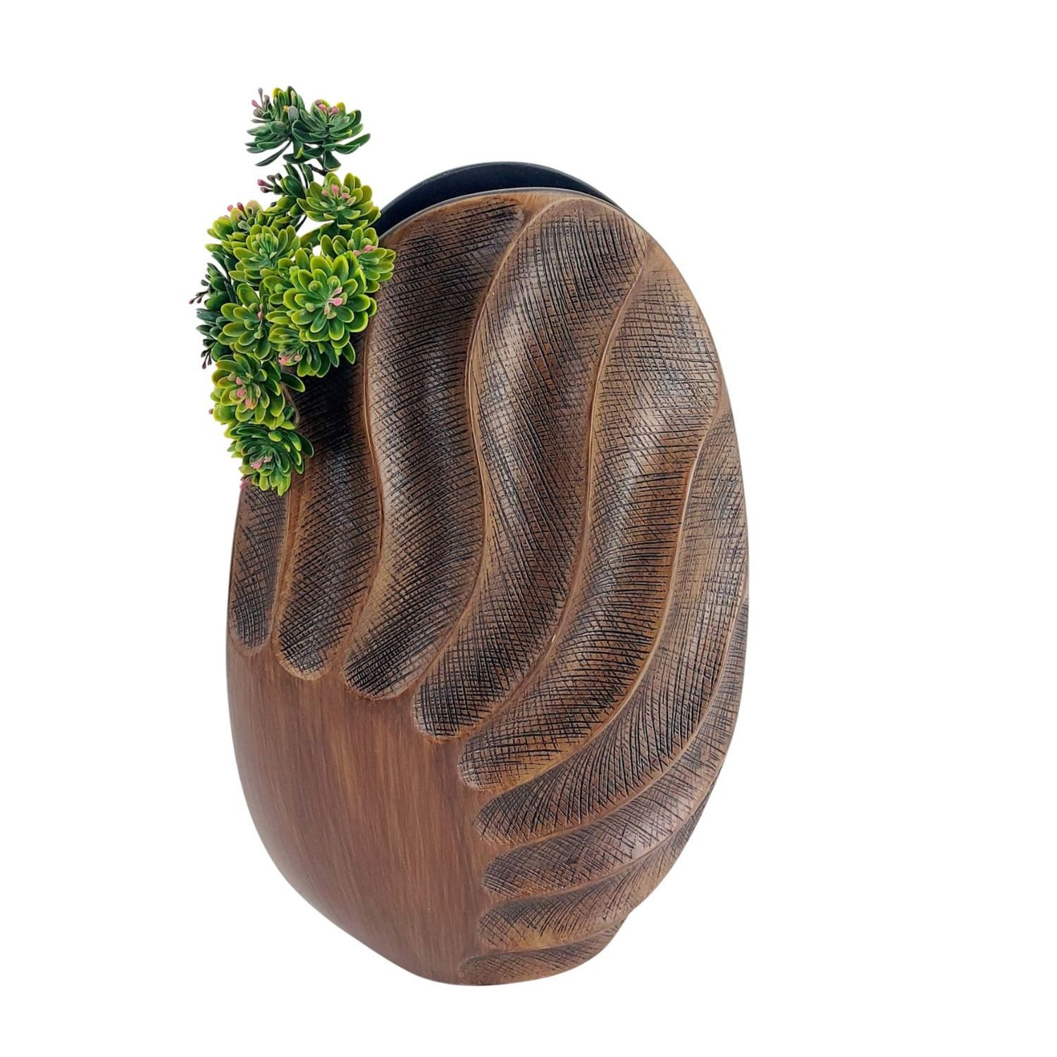 formano Bodenvase Holzoptik, Farbe: Braun, Höhe: 45cm