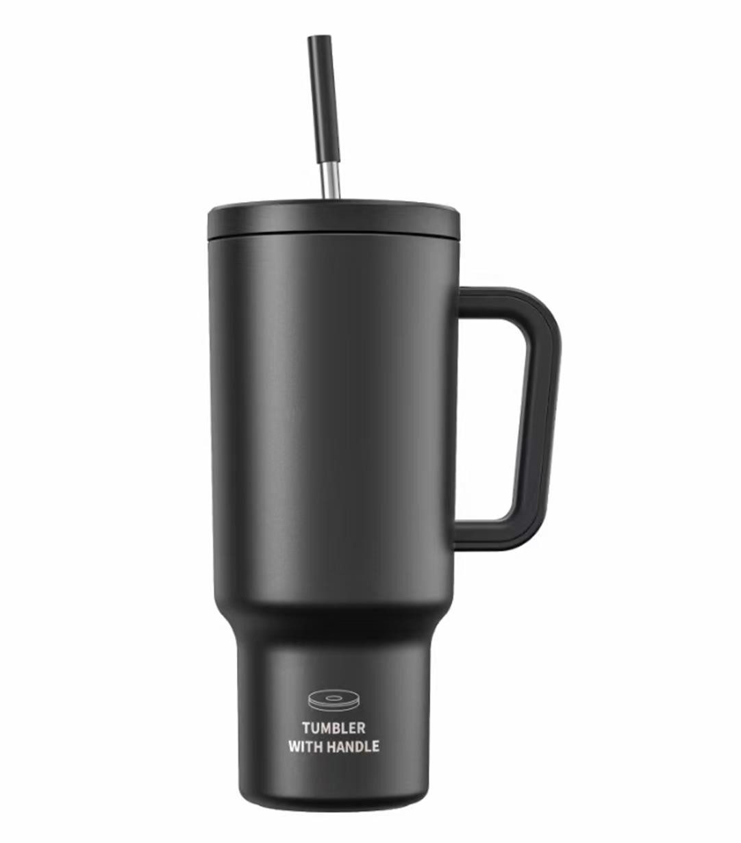 Fine Life Pro Thermobecher extra groß - Dichteschutz, doppelwandig isoliert für Warmes/Kaltes, Mit komfortabler Grip - Ideal für Alltag, Outdoor & Reisen