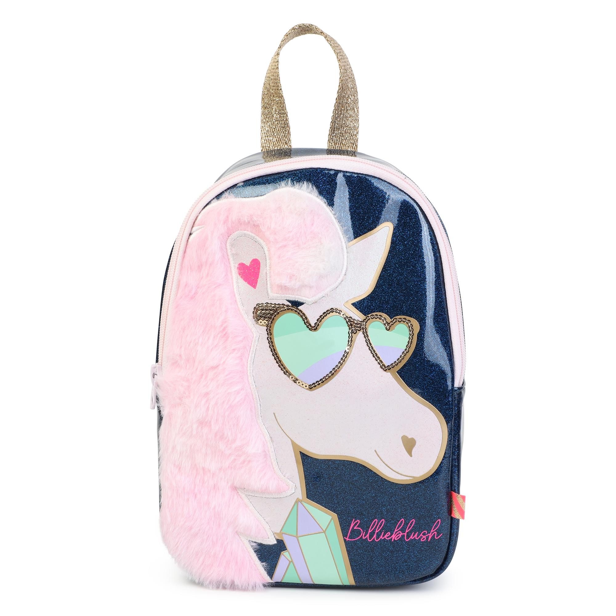 Billieblush Kinderrucksack Billieblush Rucksack blau Pegasus-Motiv mit Pailletten Fleece