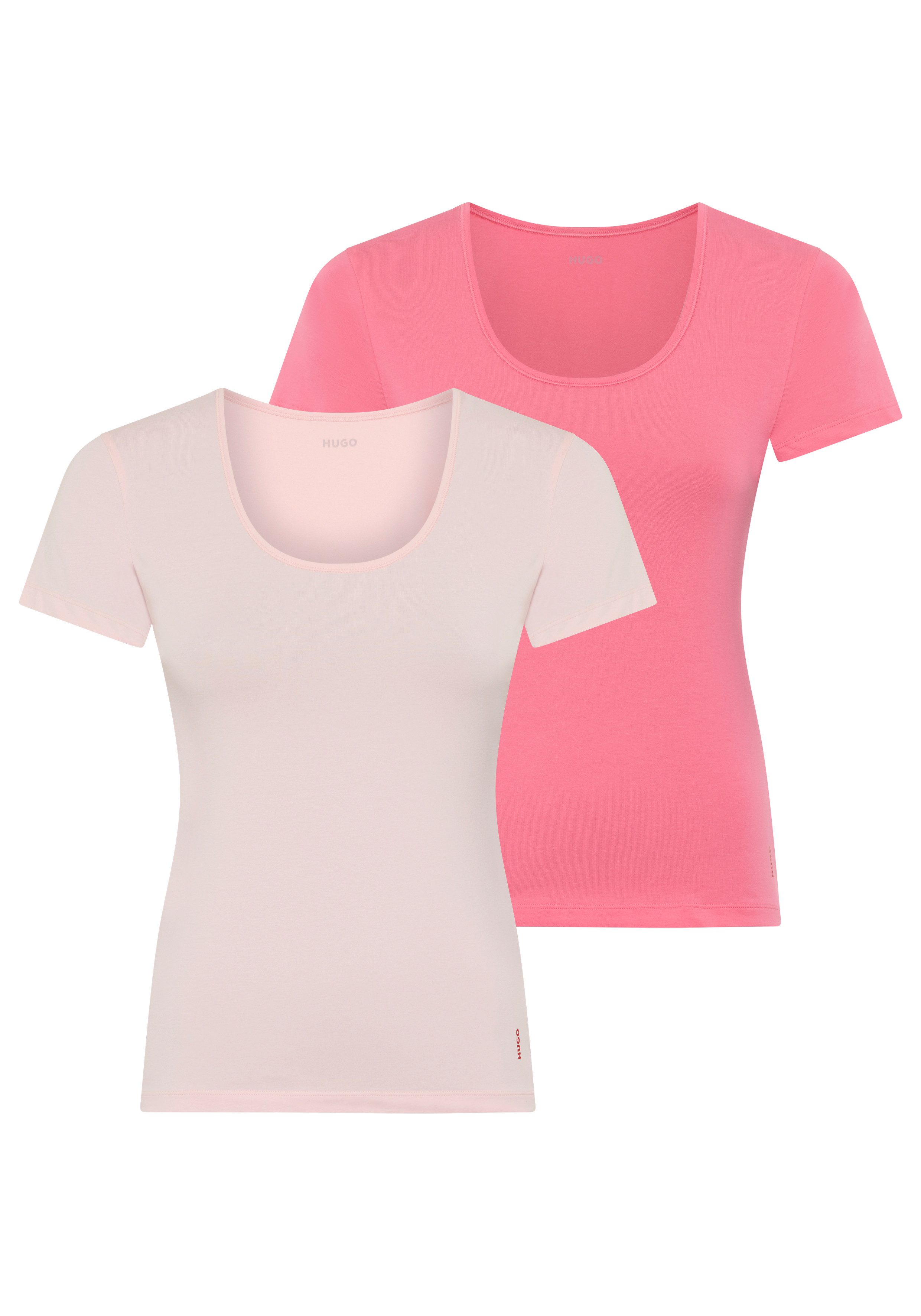 HUGO T-Shirt (2-tlg) regular fit, Rundhals