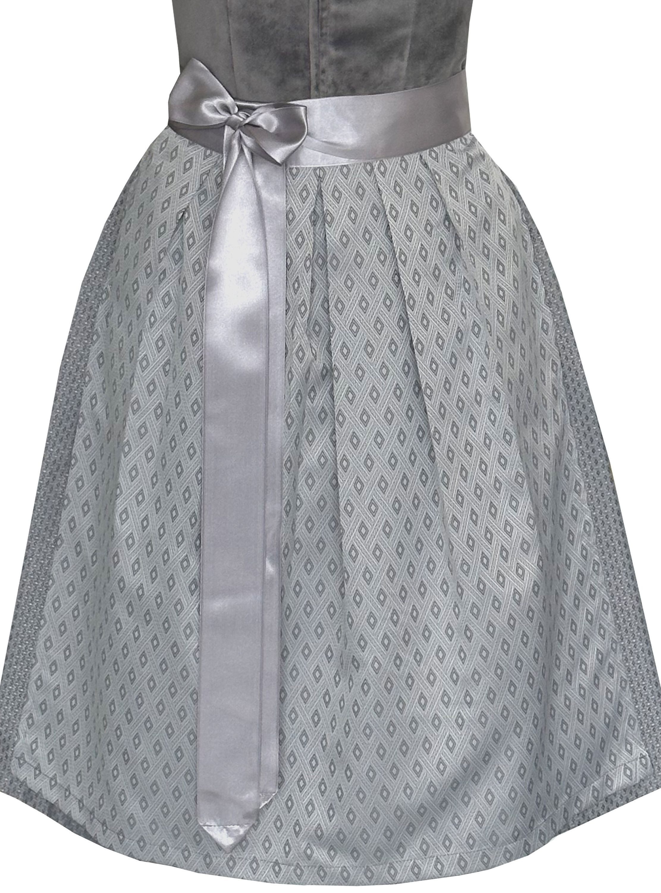 Alpenmärchen Dirndl Dirndl Adriana in grau - ALM1017 – Bild 3 von 3