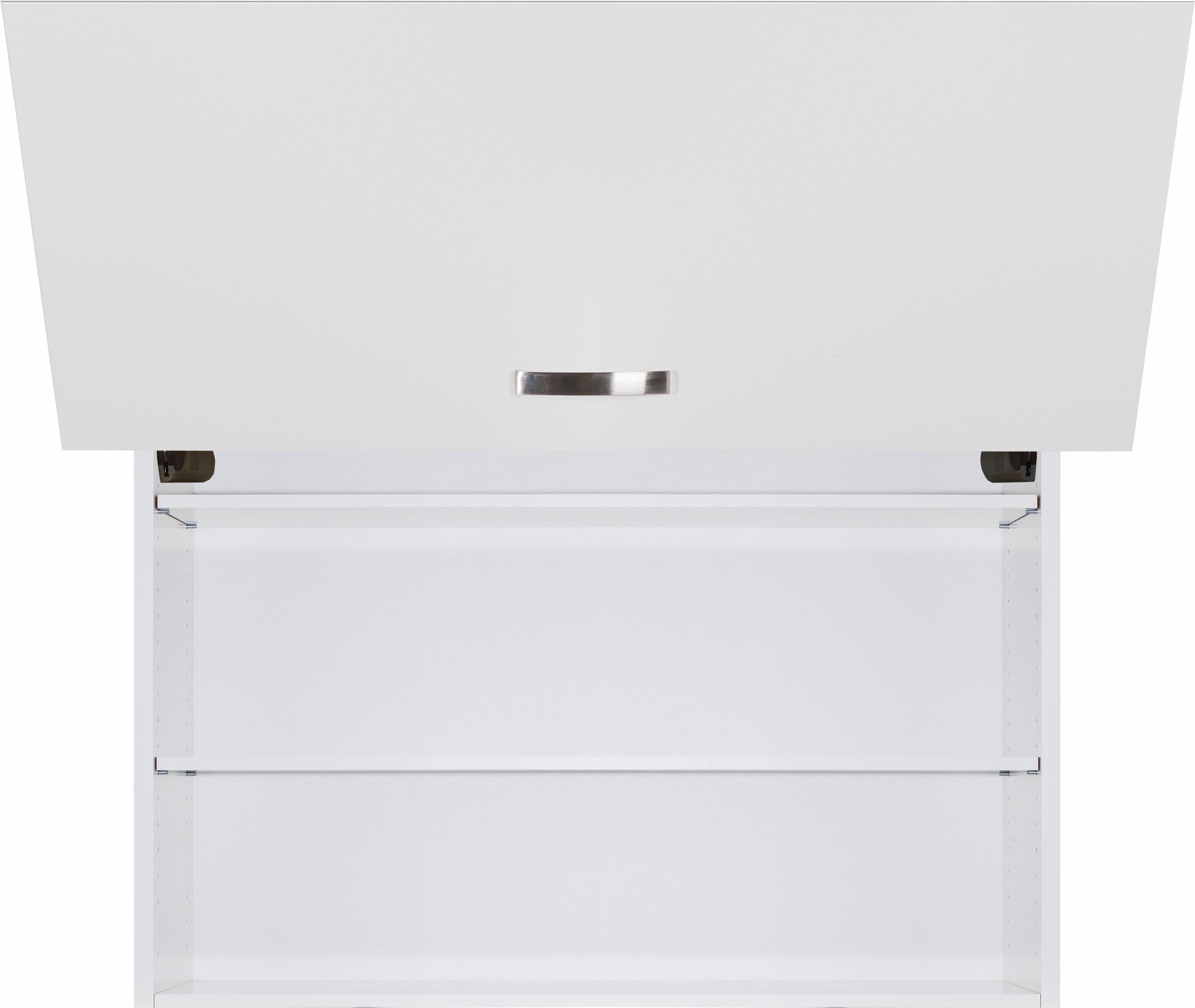 Breite OPTIFIT weiß Cara | glänzend/weiß Faltlifthängeschrank cm 90 weiß