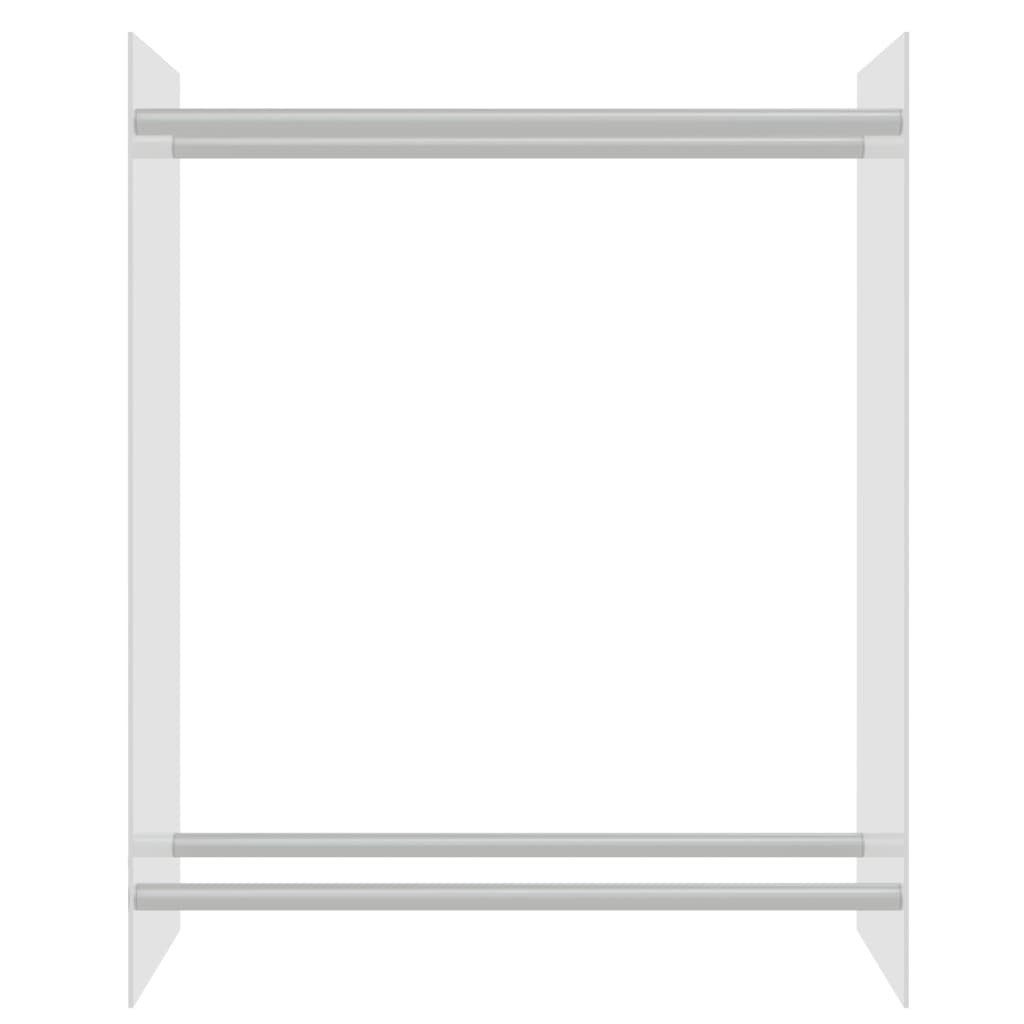 vidaXL Kaminholzregal Brennholzregal Transparent 80x35x100 cm Hartglas, BxTxH:80x35x100 cm